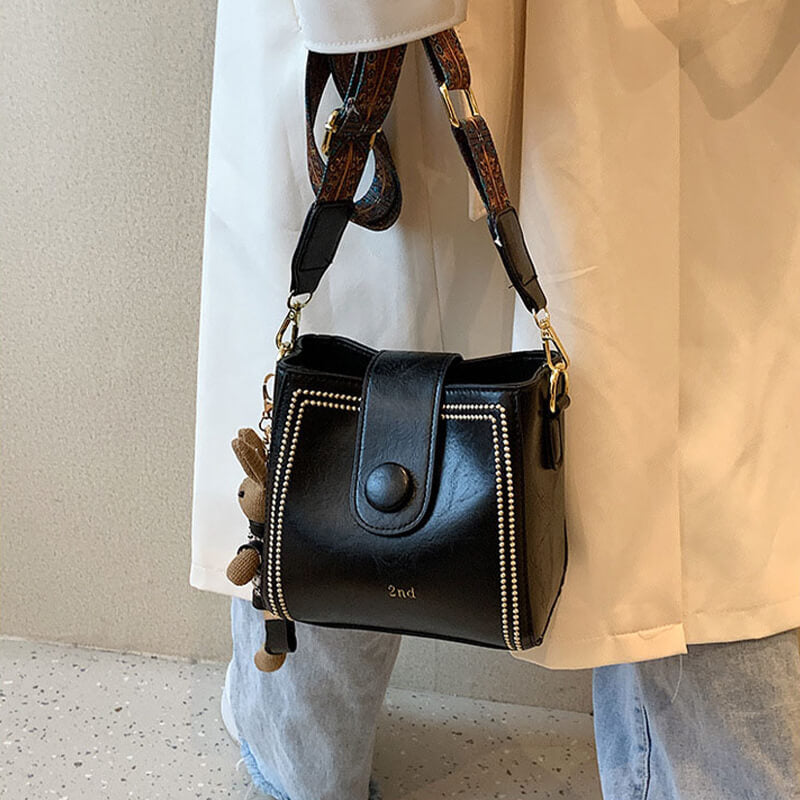 Dealora™ Vintage Modetasche mit verstellbarem breitem Schulterriemen