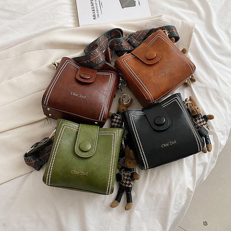 Dealora™ Vintage Modetasche mit verstellbarem breitem Schulterriemen