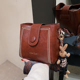 Dealora™ Vintage Modetasche mit verstellbarem breitem Schulterriemen